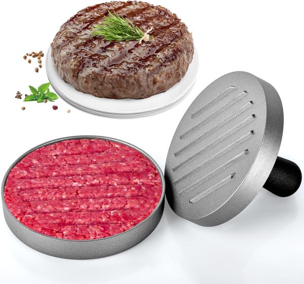 Burger Press Patty Maker with 100PCS Free Wax Papers